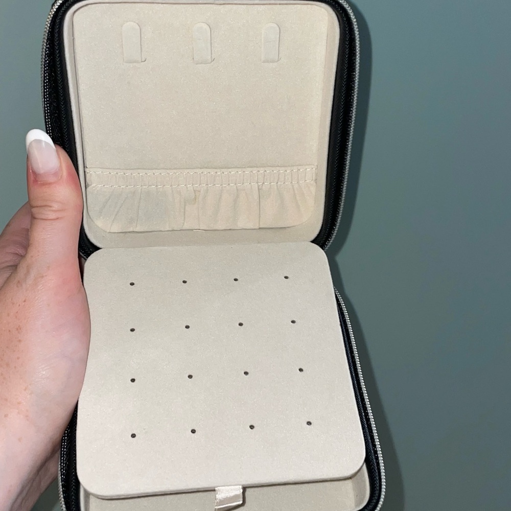 Black Monogrammed Accessory Case Initial “K” - image 4